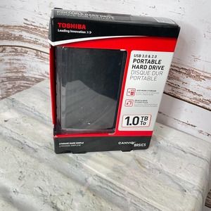 Toshiba Canvio Basics Black USB 3.0 & 2.0 Portable External Hard Drive